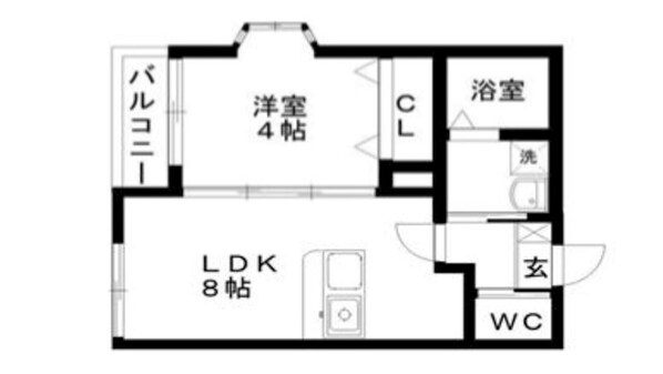 ホワイトショコラ二日市の物件間取画像